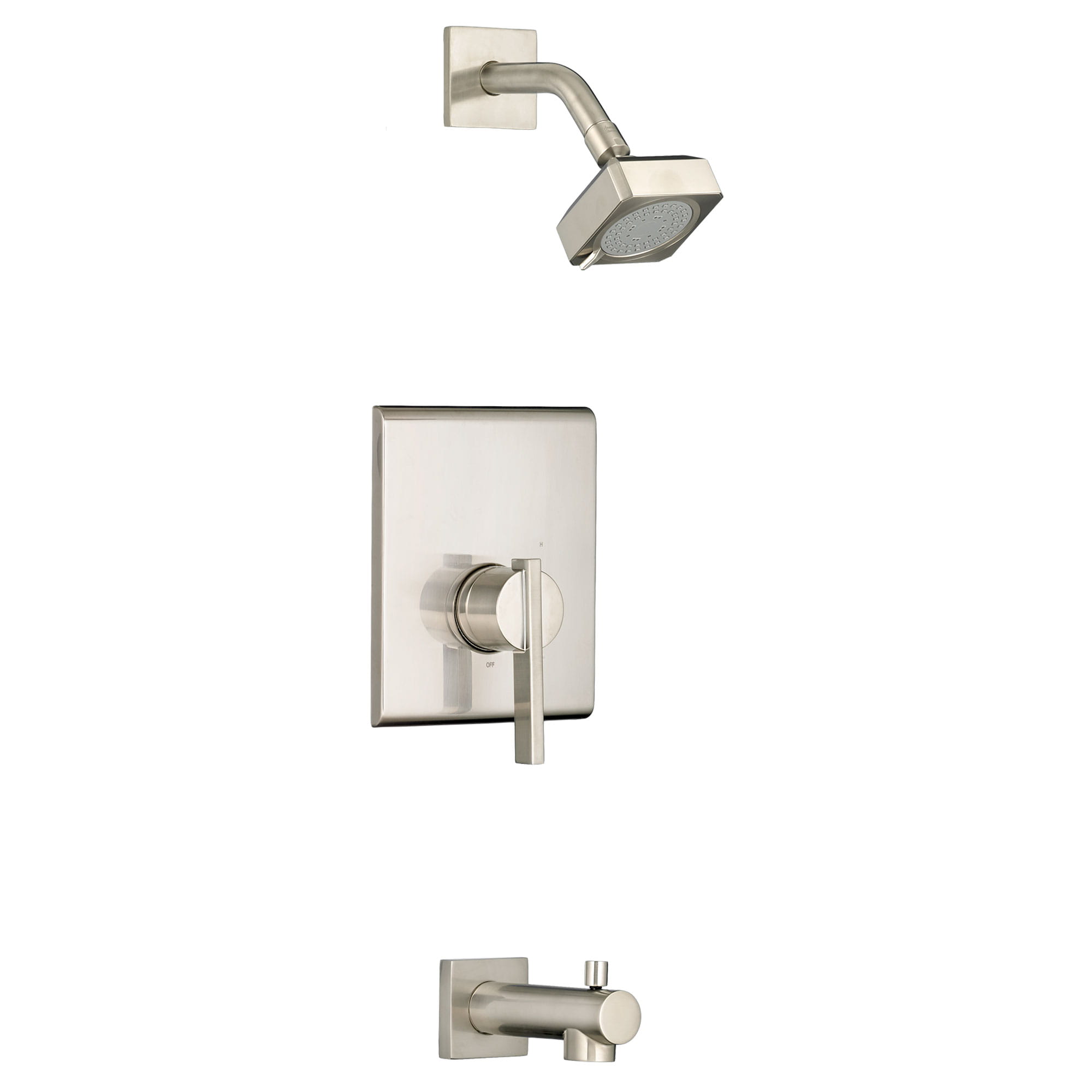 Times Square® 1.75 gpm/6.6 L/min Tub and Shower Trim Kit With Water-Saving Showerhead, Double Ceramic Pressure Balance Cartridge With Lever Handle
